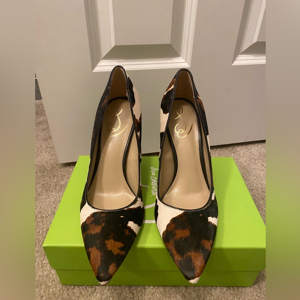 Sam Edelman Hazel Brown Brahma classy heels new in box